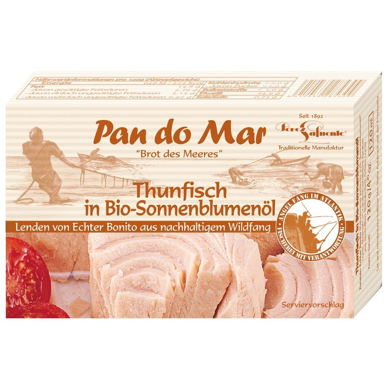 Pan do Mar Thunfisch in Bio-Sonnenblumenöl - Produktbild