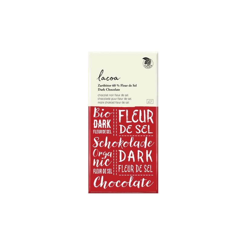 Lacoa Zartbitter mit Fleur de Sel, 60% Cacao - Produktbild