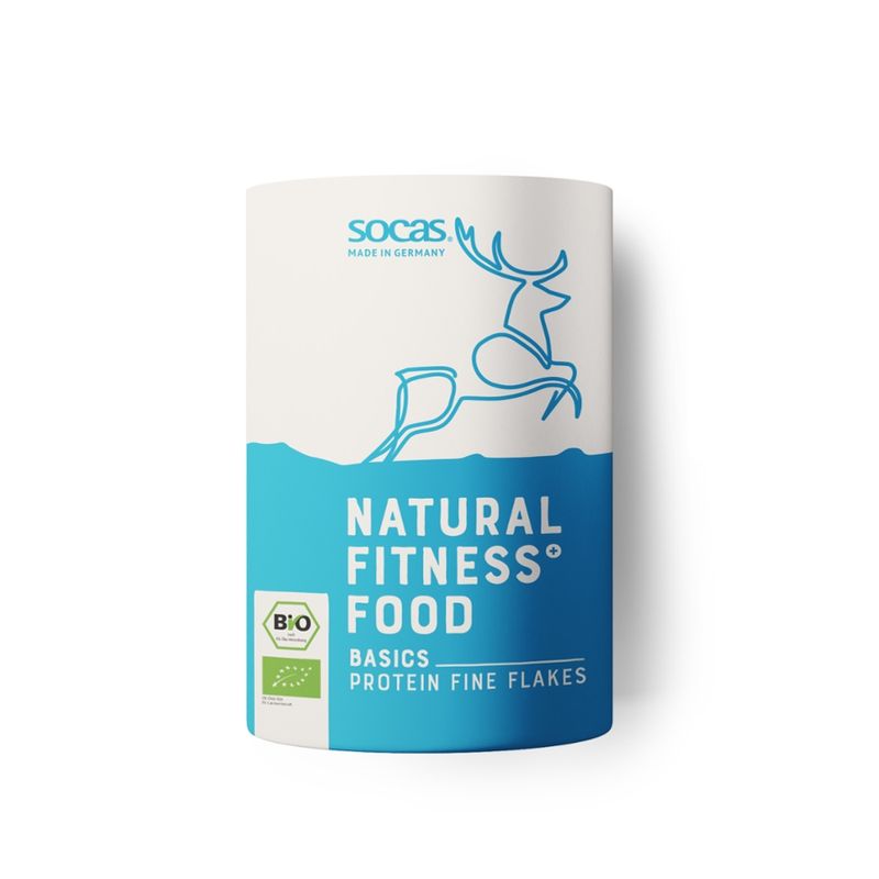 SOCAS Natural Fitness Food  Basics Protein Fine Flakes - SOCAS Natural Fitness Food - Pflanzliche Proteine für jeden Tag! - Produktbild