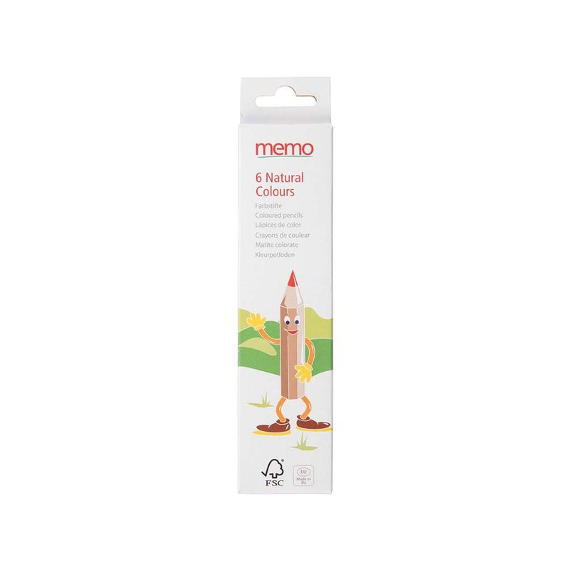 memo memo Natural Colours 6 sortierte Farben, FSC-zertifiziert - Produktbild