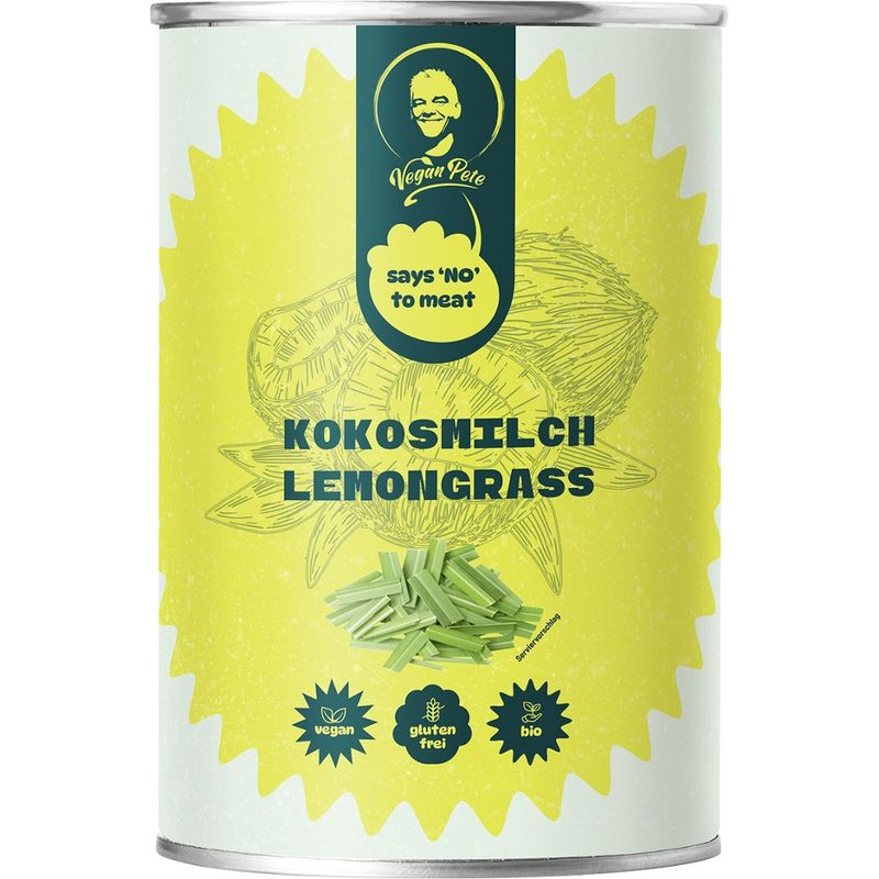 Vegan Pete Kokosmilch Lemongrass 400ml - Produktbild