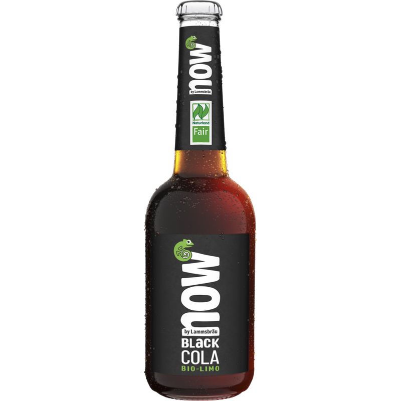 now now Bio Limo Black Cola 0,33l - Produktbild