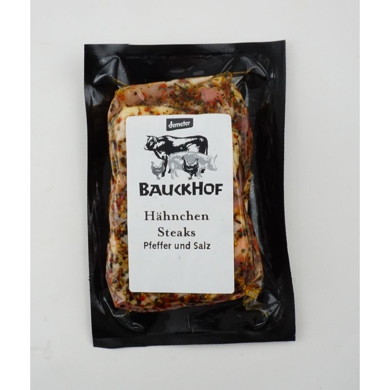 Bauckhof Hähnchenoberkeulen-Steaks Salz & Peffer 2er - Produktbild