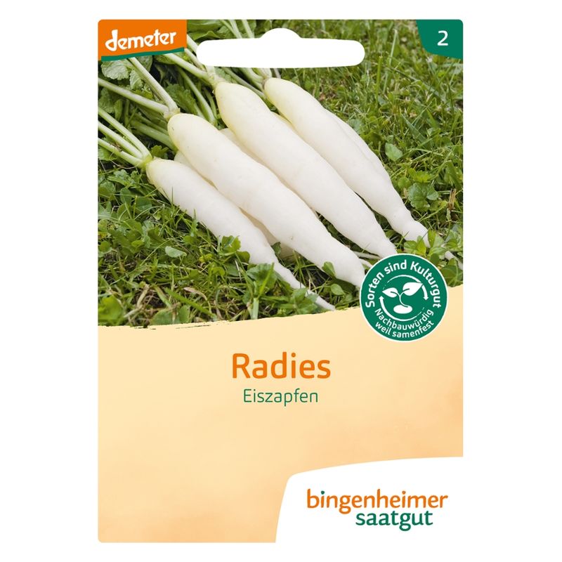 Bingenheimer Saatgut Eiszapfen - Radies (Saatgut) - Produktbild