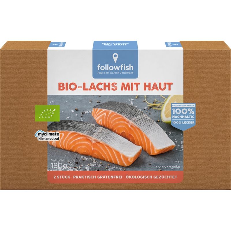 followfood Bio-Lachs Filets mit Haut - Produktbild