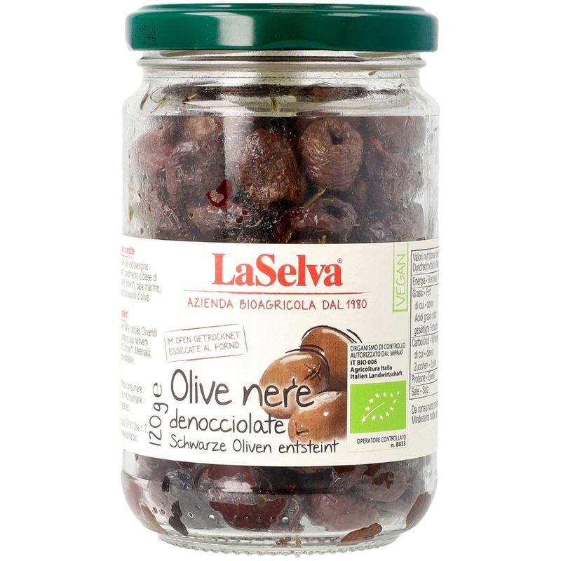 LaSelva Schwarze getrocknete Oliven, entsteint - Produktbild