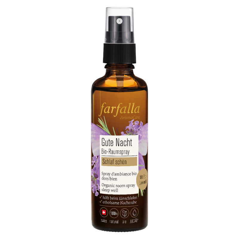 farfalla schlaf schön, Lavendel, Gute Nacht Bio-Raumspray, 75ml - Produktbild