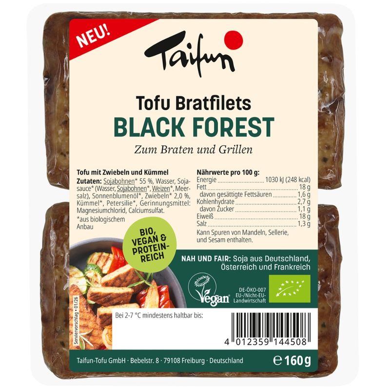 Taifun Tofu Bratfilets Black Forest - Produktbild