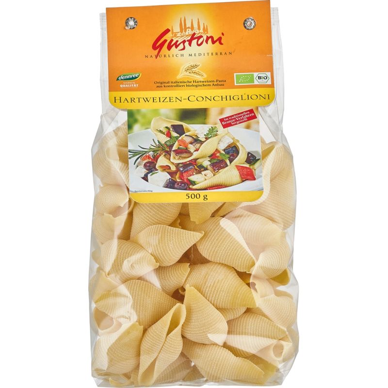 Gustoni Hartweizen-Conchiglioni, Original italienische Hartweizen-Pasta - Produktbild