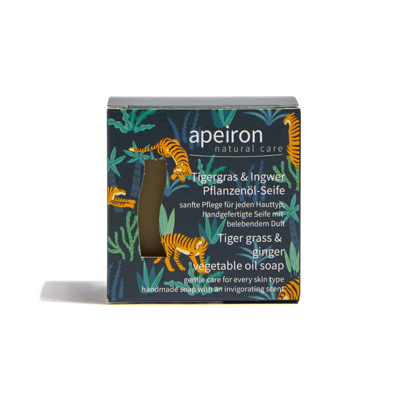 Apeiron Apeiron Pflanzenölseife Tigergras & Ingwer - Produktbild