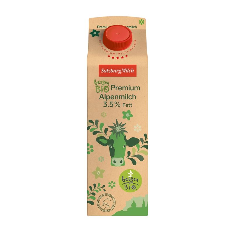 SalzburgMilch SalzburgMilch Bio Premium Vollmilch ESL 3,5% 1l - Produktbild