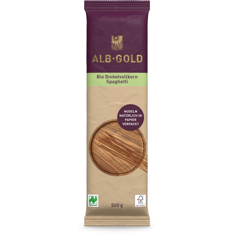 ALB-GOLD AG Bio Dinkelvollkorn Spaghetti 500g - Produktbild