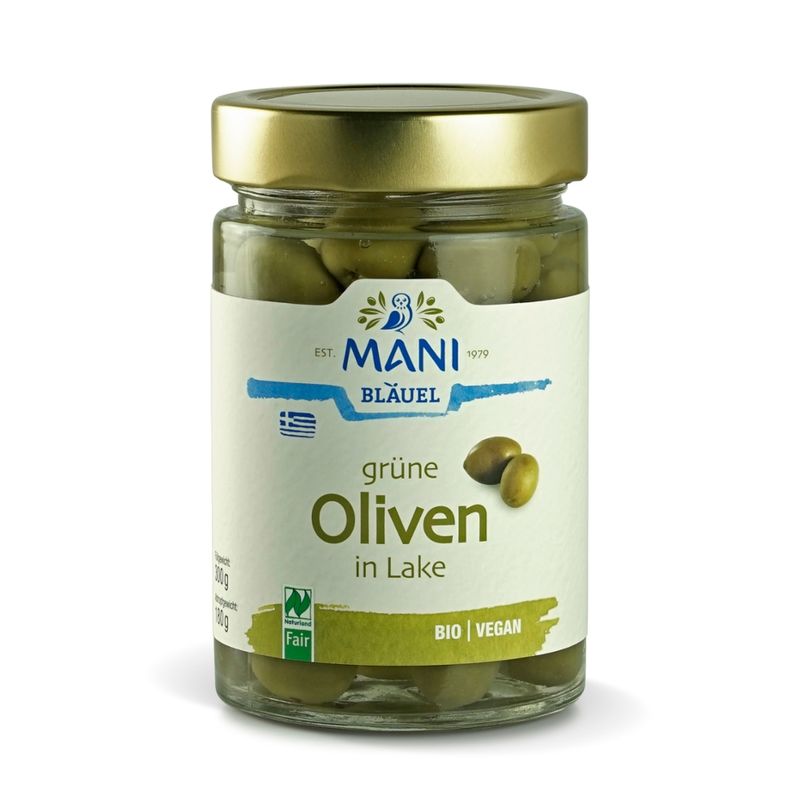 MANI® MANI Grüne Oliven in Lake, bio, NL Fair - Produktbild