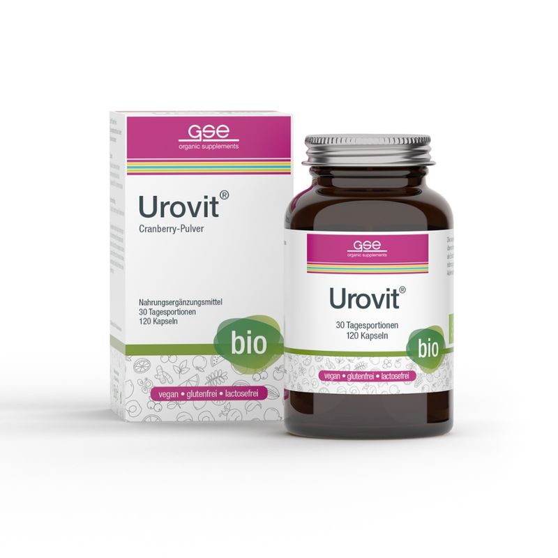 GSE  Urovit® BIO Cranberry, 120 Kapseln à 480 mg - Produktbild