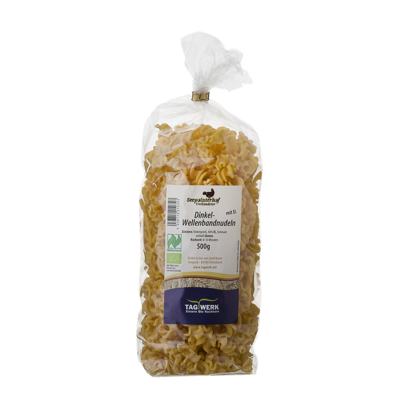 TAGWERK Dinkel-Wellenbandnudeln mit Ei Seepointerhof - Produktbild