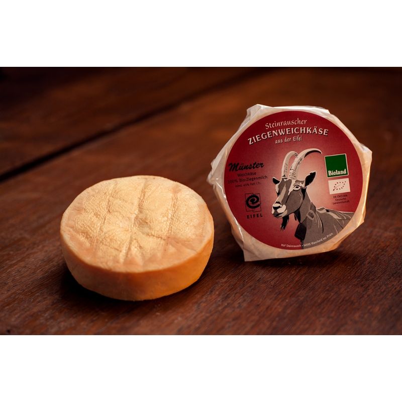 Hof Steinrausch Steinrauscher Ziegenweichkäse Münster Art - Produktbild
