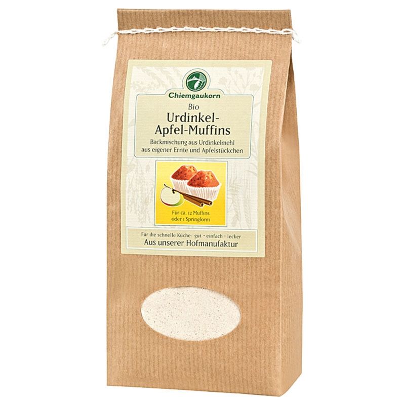 Chiemgaukorn Bio Chiemgauer Urdinkel-Apfel-Muffins Backmischung, für Muffins, Chiemgaukorn - Produktbild