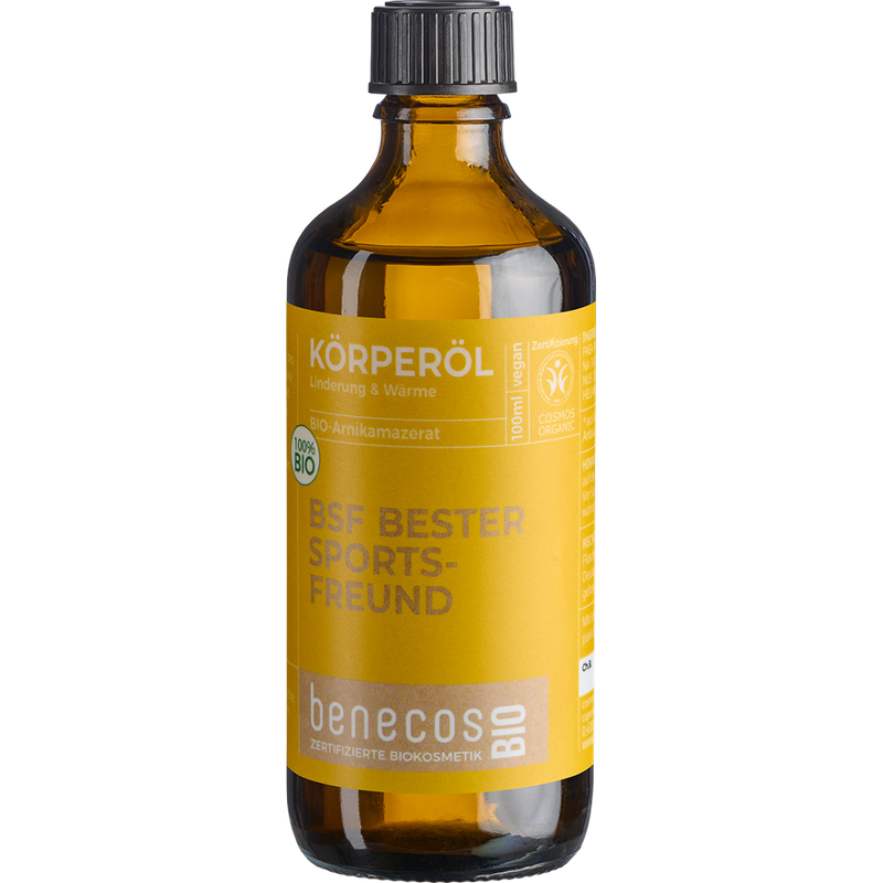 benecos benecosBIO Körperöl Bio-Arnikamazerat - BSF BESTER SPORTSFREUND - Produktbild