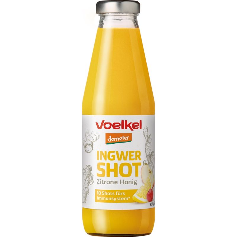 Voelkel Shot Ingwer & Zitrone - Honig mit weiteren Fruchtsäften - Produktbild