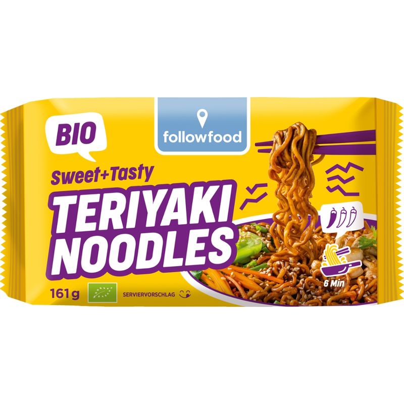 followfood Instant Gericht mit Mie-Nudeln nach Teriyaki Art. - Produktbild