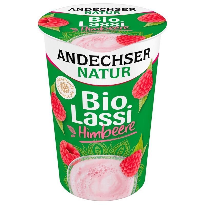 Andechser Natur Bio Lassi Himbeere 3,5% - Produktbild