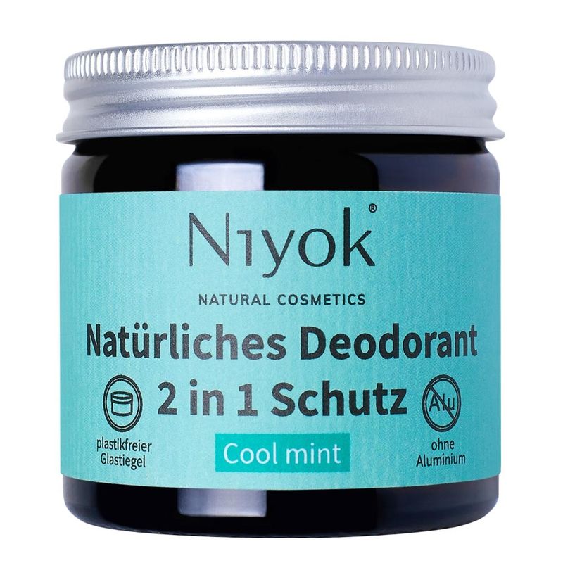 Niyok NIYOK - 2 in 1 Deodorant Creme Anti-Transpirant: Cool mint - Produktbild