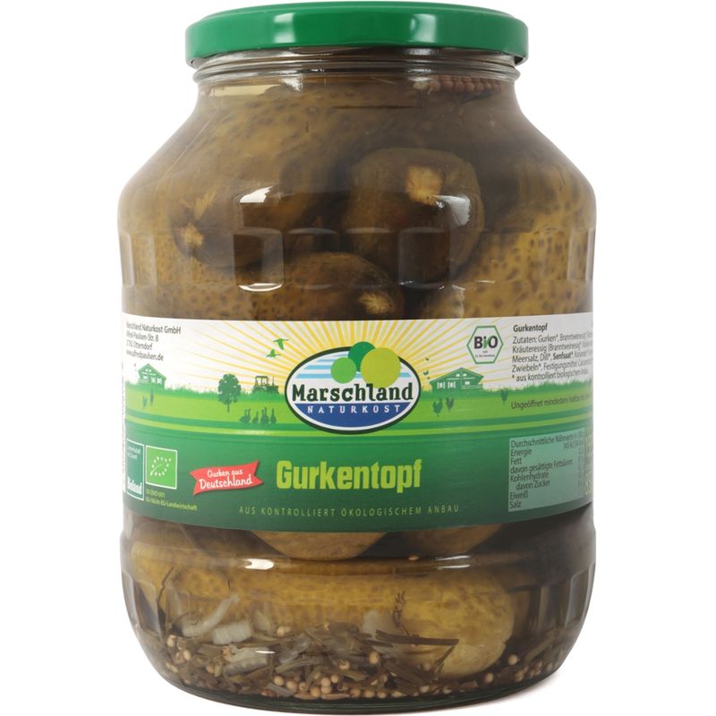 Marschland  Bioland Bio-Gurkentopf 1.700 ml Gl. MARSCHLAND - Produktbild