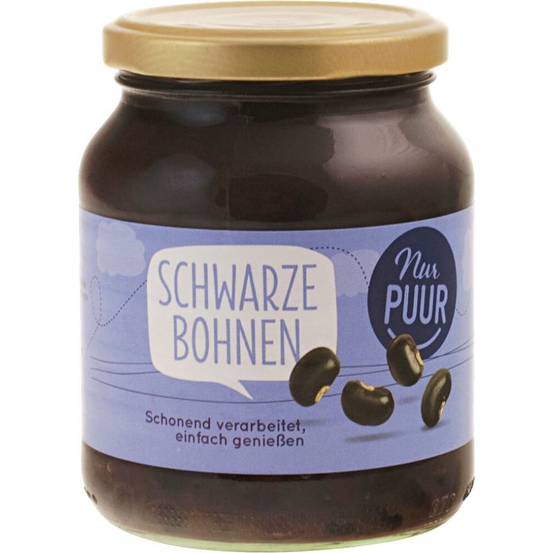 Nur Puur schwarze Bohnen - Produktbild