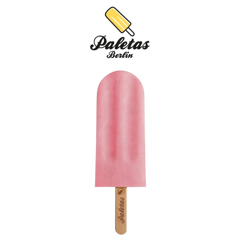 Paletas Berlin  Paletas Premium Bio Stieleis Strawberry Cheescake vegan - Produktbild