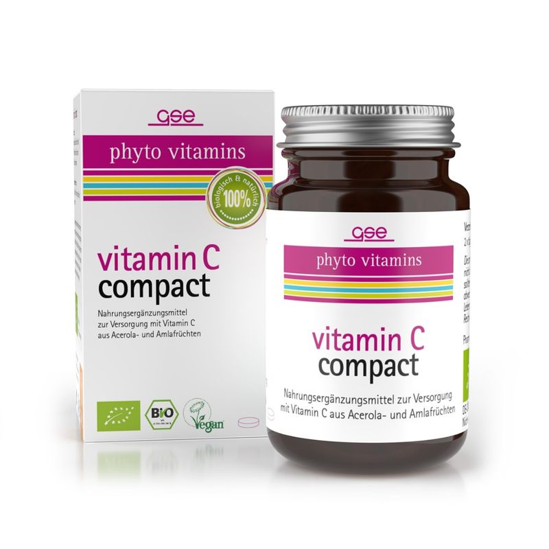 GSE  Vitamin C Compact (Bio), 60 Tabl. à 500 mg - Produktbild