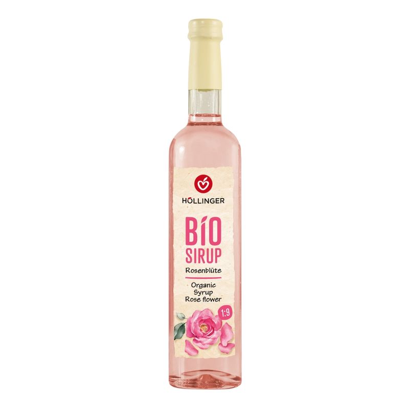 IMS Höllinger Bio Rosenblüte Sirup 500ml Glass Flasche - Produktbild