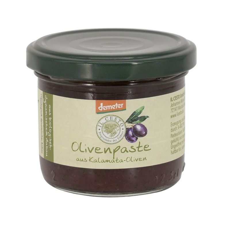 Il Cesto demeter Olivenpaste schwarz aus Kalamata-Oliven - Produktbild