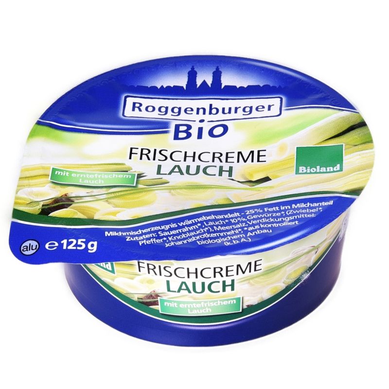 Roggenburger Bio Roggenburger Frischcreme Lauch 125 g - Produktbild