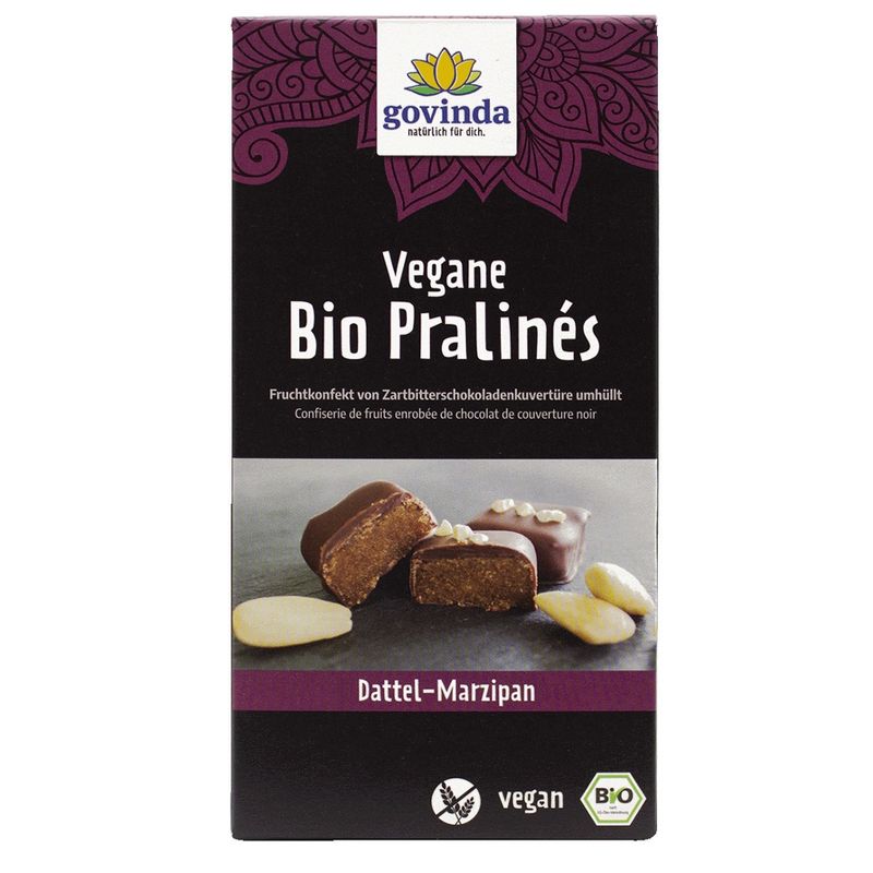 Govinda Vegane Bio Pralinés Dattel-Marzipan - Produktbild