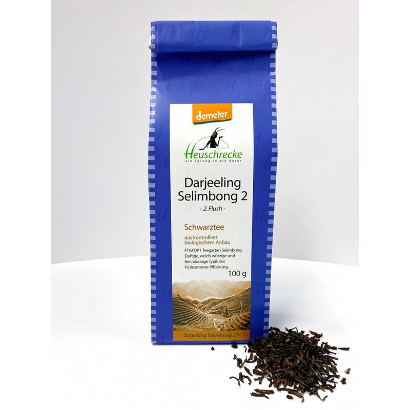 Heuschrecke Darjeeling Selimbong 2, 2.Flush, Schwarztee, Demeter, kbA - Produktbild