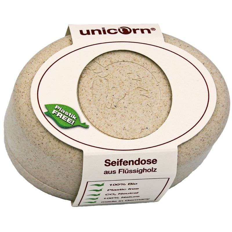 Unicorn unicorn® Seifendose aus Flüssigholz groß, sahneweiß - Produktbild