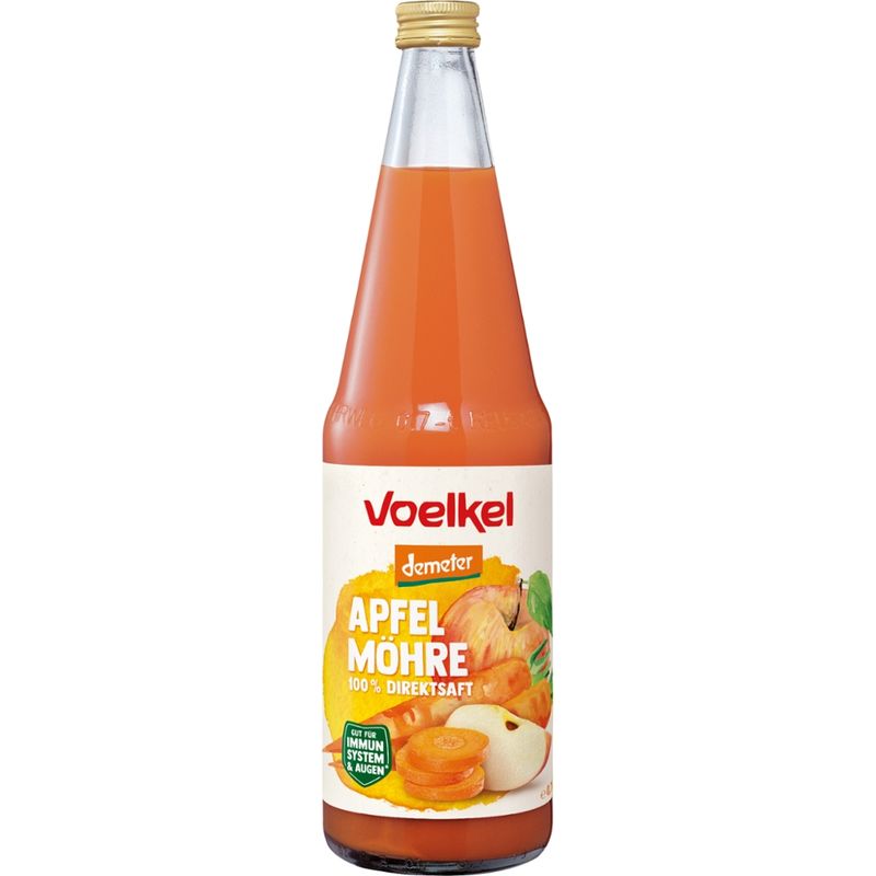 Voelkel Apfel Möhre 100% Direktsaft - Produktbild