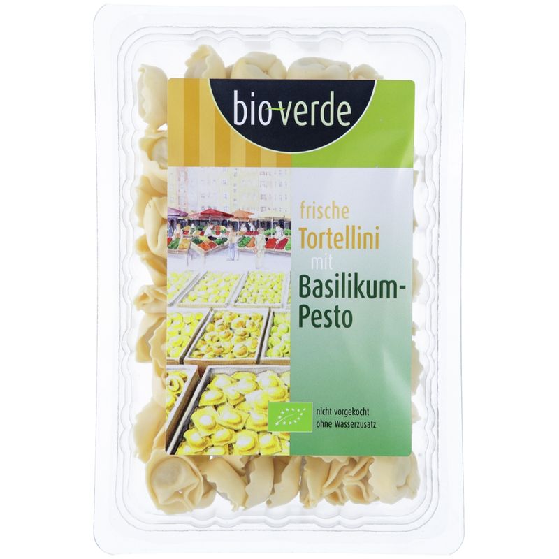 bio-verde Frische Tortellini mit Basilikum-Pesto 200 g - Produktbild