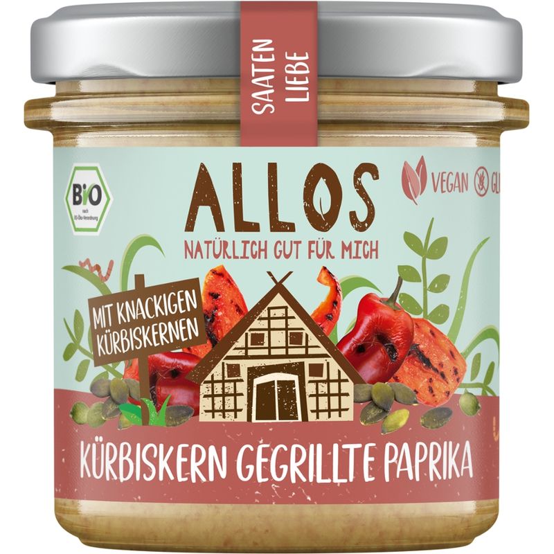 Allos Saatenliebe Kuerbiskern gegrillte Paprika - Produktbild