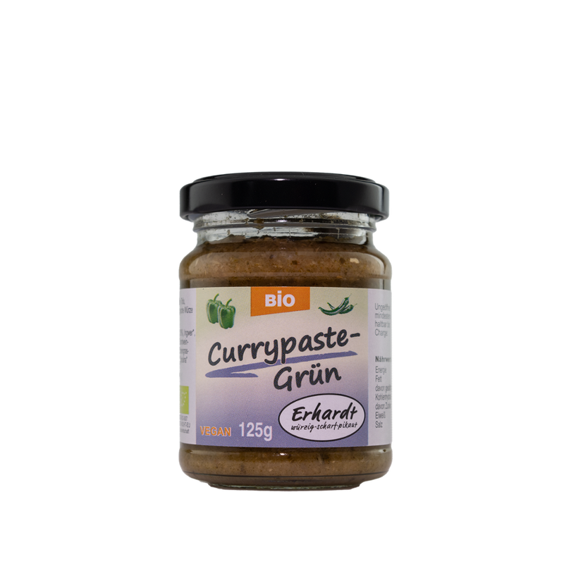 Erhardt würzig • scharf • pikant Grüne Currypast Bio - Produktbild