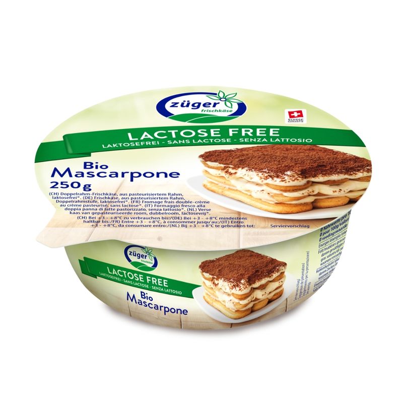 Züger Frischkäse AG Züger Bio Mascarpone laktosefrei 250g SGA - Produktbild
