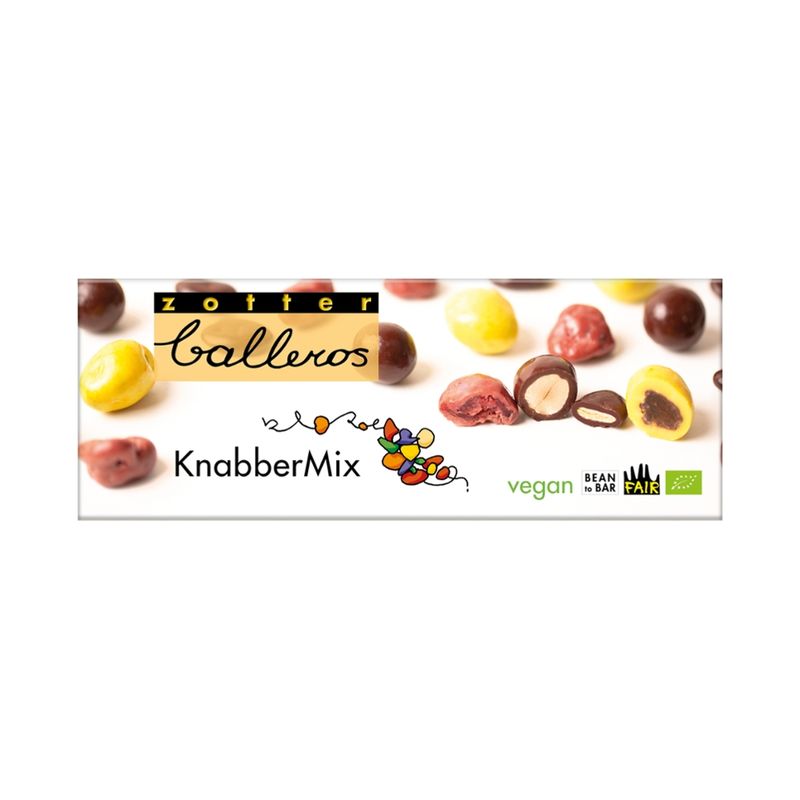Zotter Schokolade Balleros "Knabbermix" VEGAN - Produktbild