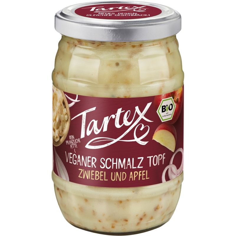 Tartex Veganer Schmalz Topf Zwiebel und Apfel - Produktbild