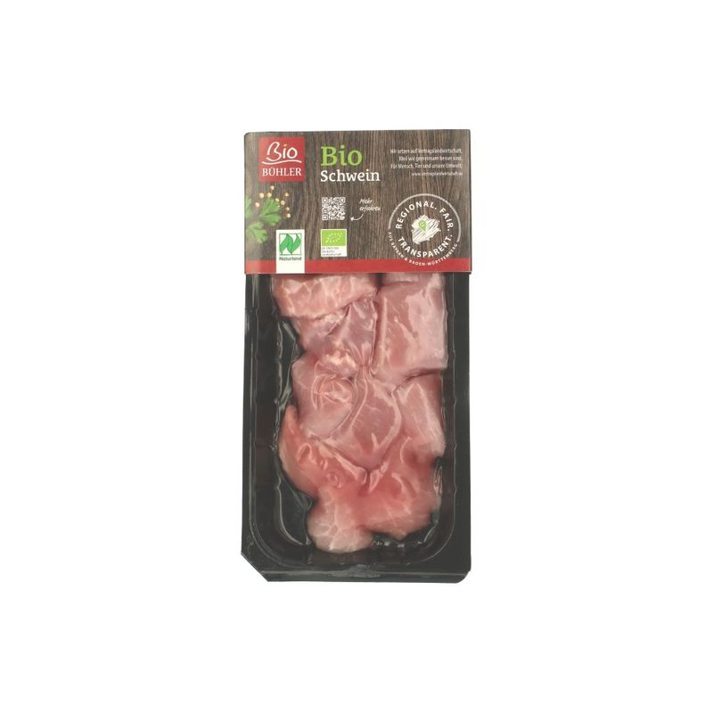 Bio Bühler Bio Schweinegulasch - Skinpack - Produktbild