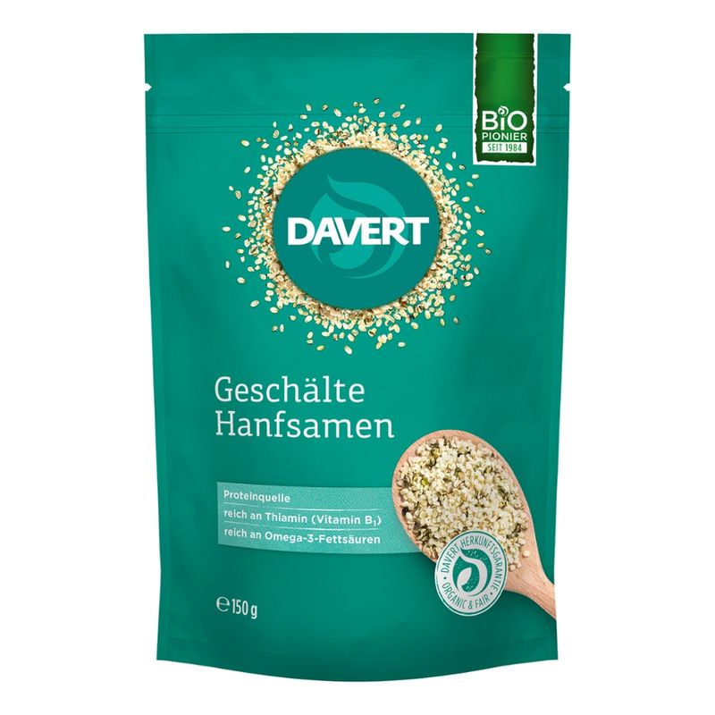 Davert Geschälte Hanfsamen 150g - Produktbild