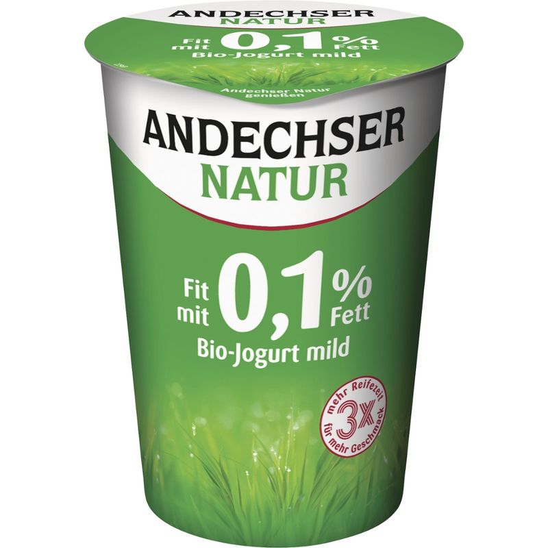 Andechser Natur Bio Jogurt mild 0,1% Becher - Produktbild