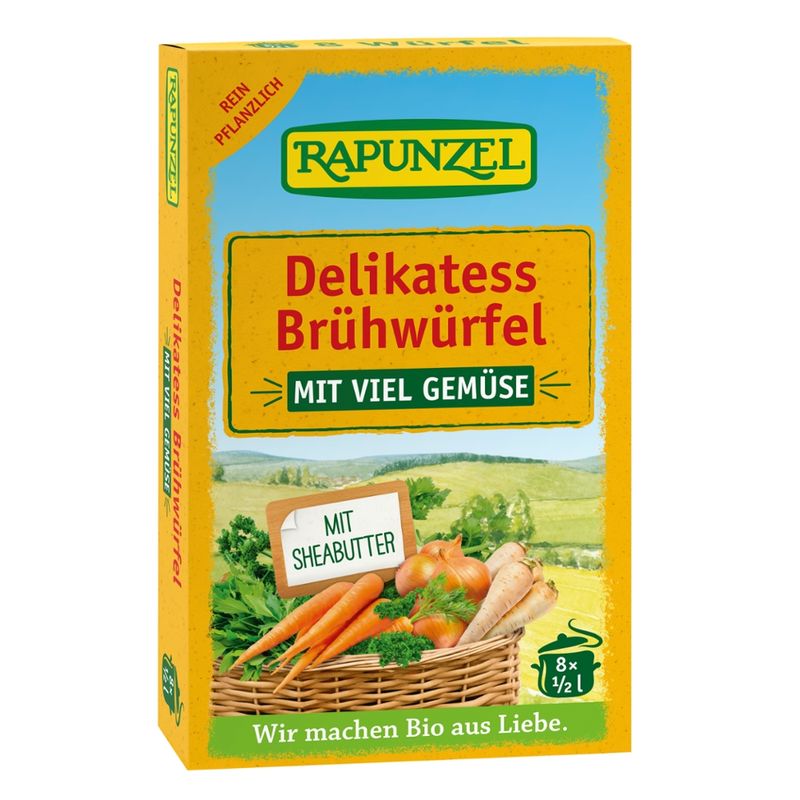 Rapunzel Delikatess Gemüse-Brühwürfel, mit viel Gemüse, mit Bio-Hefe - Produktbild