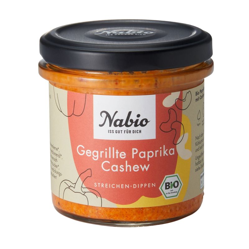 Nabio Nabio Mediterraner Aufstrich Gegrillte Paprika Cashew - Produktbild