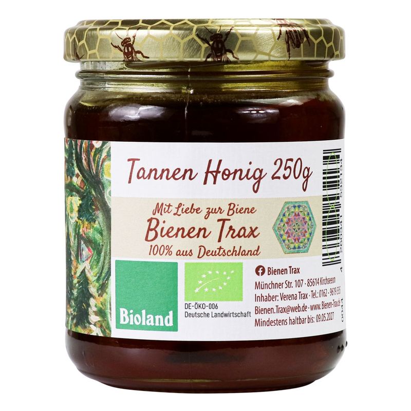 Familienimkerei Bienen-Trax Tannenhonig 250g - Produktbild
