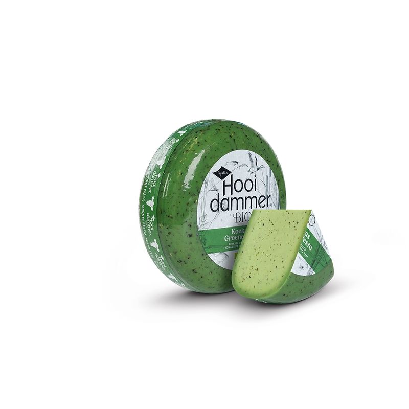 Hooidammer Hooidammer Käsezubereitung aus Bio Schnittkäse Grünes Pesto Kräuter nach niederländischer Herstellungsart 4/5kg mindestens 50% Fett i. Tr. - Produktbild